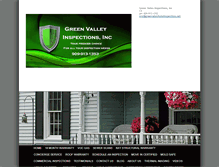 Tablet Screenshot of greenvalleyhomeinspections.net